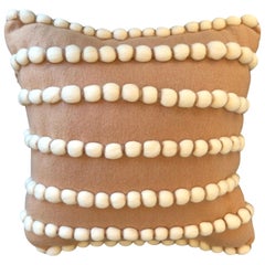 "Lido" Beige Wool Pillow Le Lampade