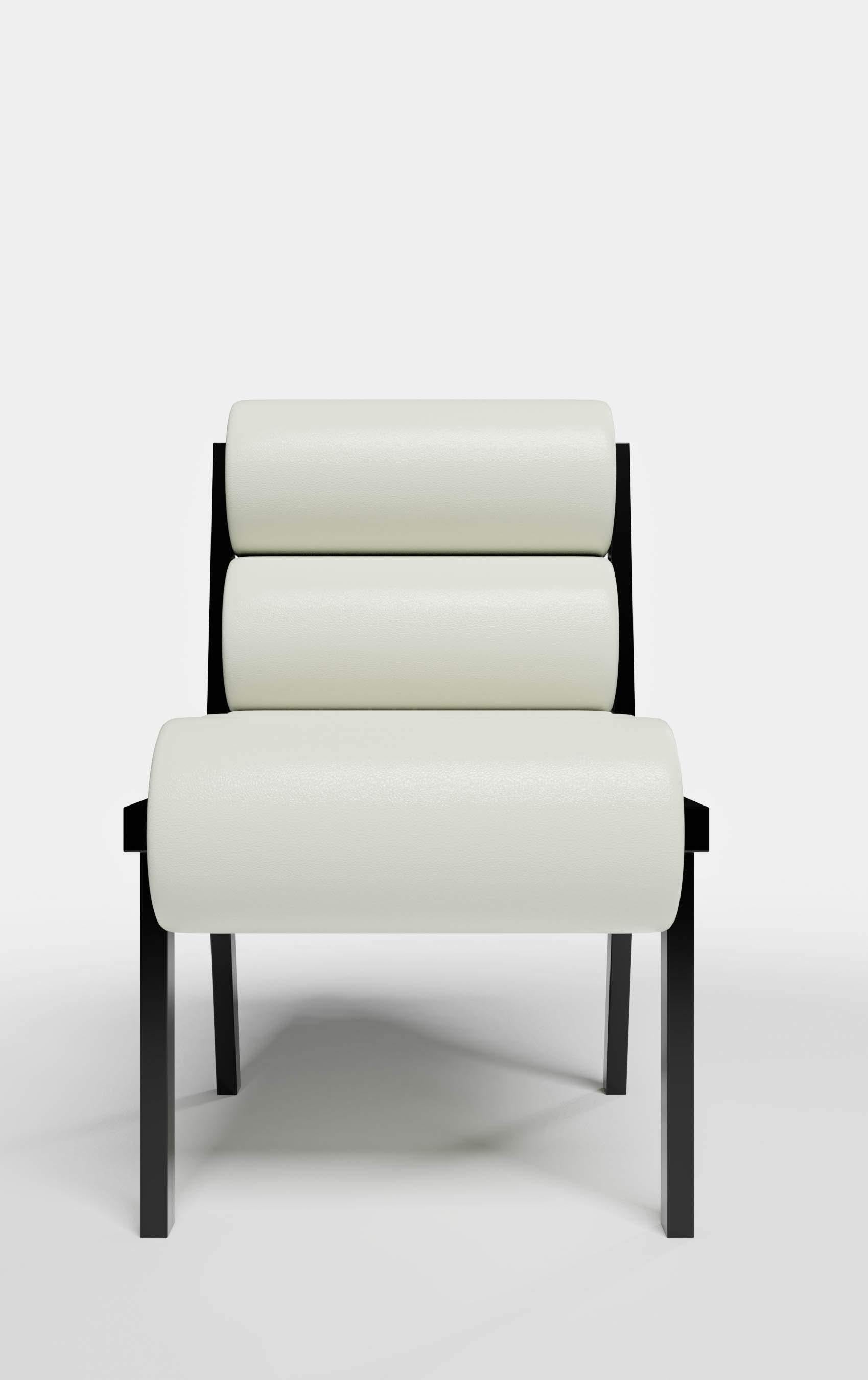 The Lido dining chair features a distinctive and unique padding system that is truly beautiful as well as functional. Ortiz Milano is a brand that is designed in California and handcrafted in Northern Italy by the world's finest craftsmen. The Lido