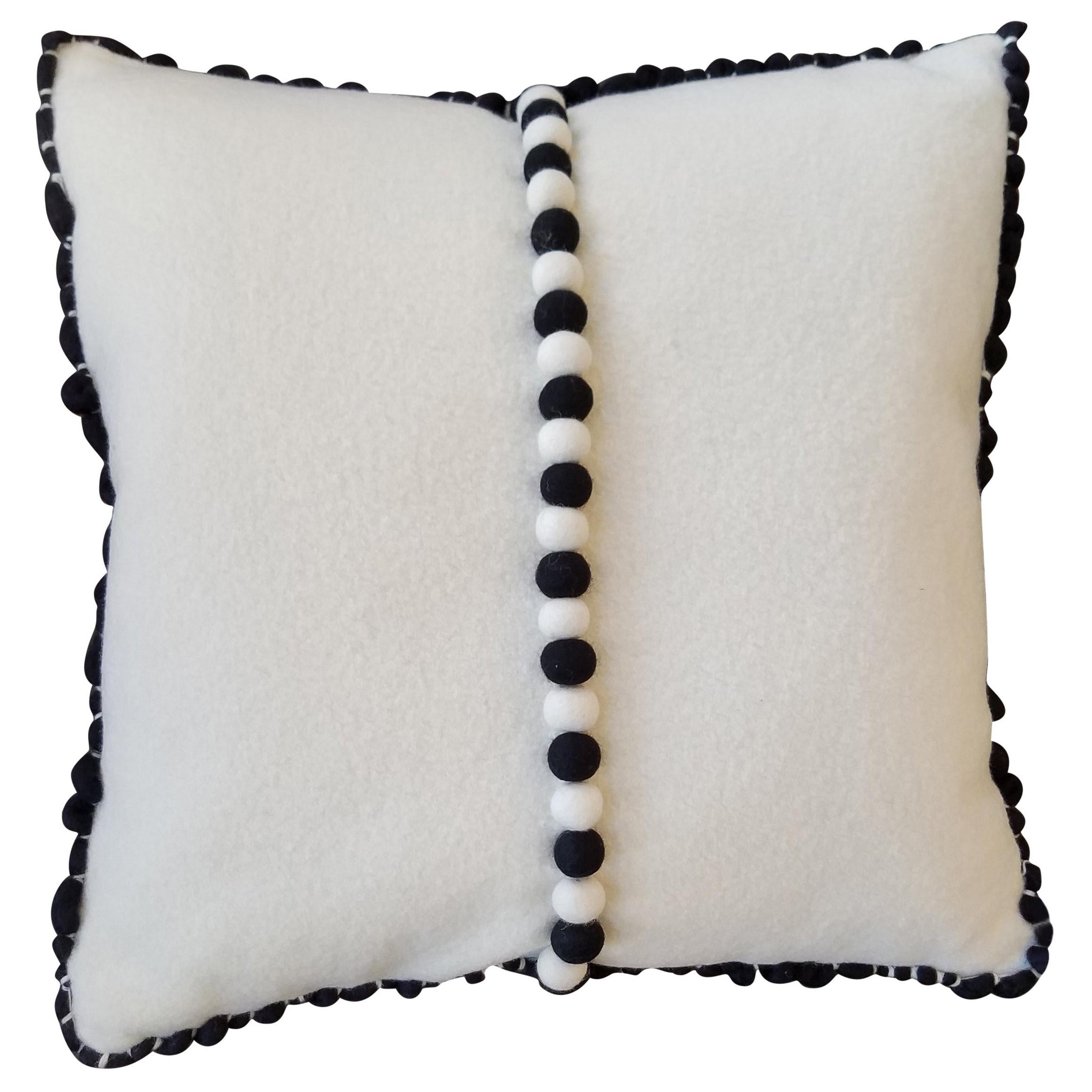 "Lido III" Merino Wool Pillow by Le Lampade For Sale