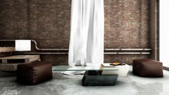 Tavolino LIDO Marble Design Travertino, Marquina e Cristallo Joaquín Moll