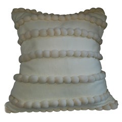 "Lido" Off White Wool Pillow by Le Lampade