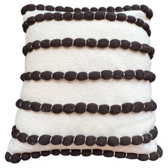 "Lido " White & Brown Pillow by Le Lampade