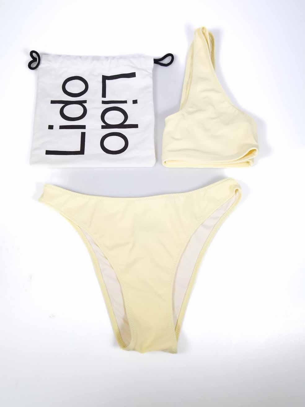 Women's Lido Yellow Trentuno Pollen Bikini Size S