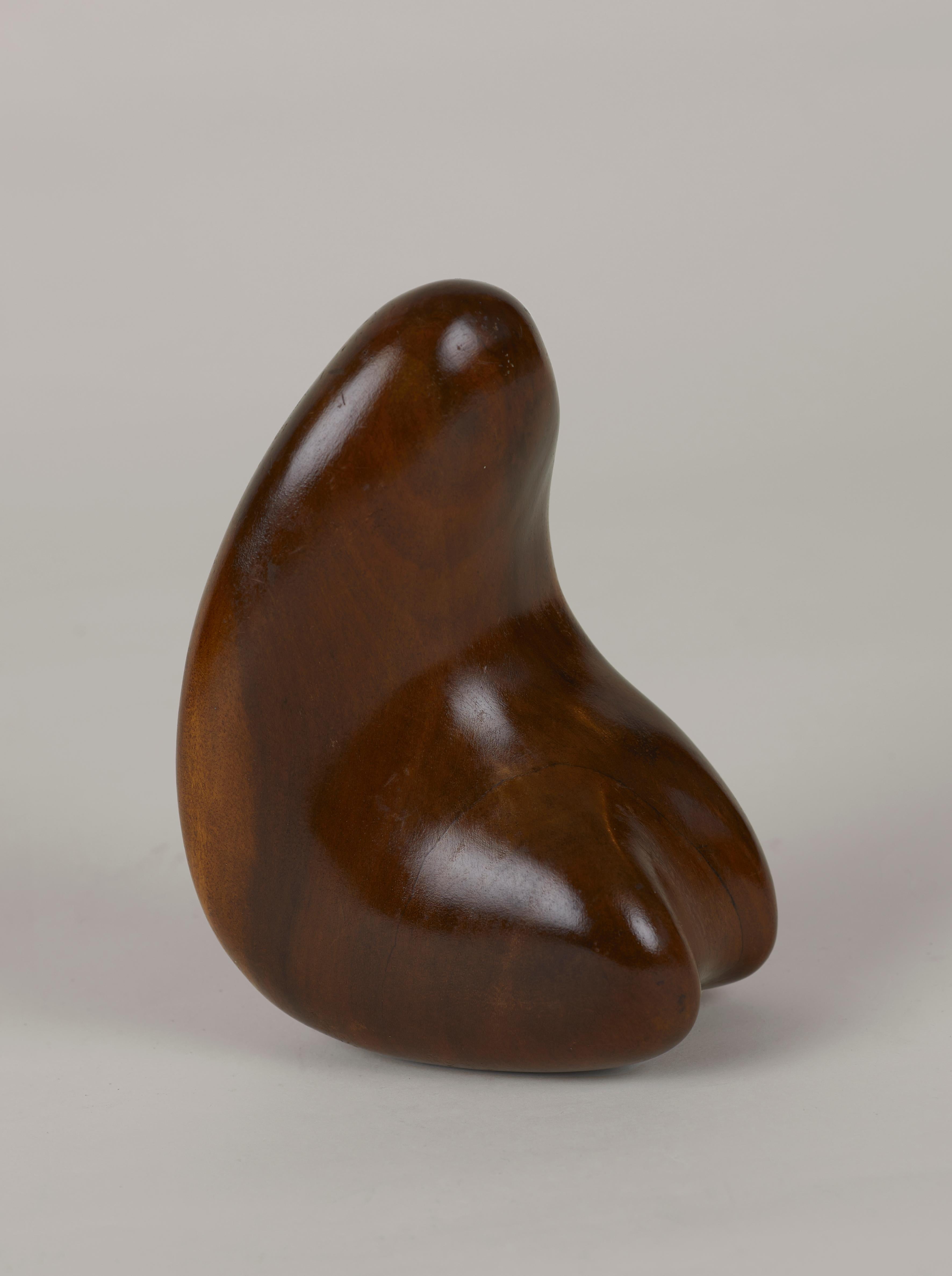 Preciosa obra de arte erótica del pintor y escultor italiano Migliore Vitino (1928-2006). Esta escultura fálica de madera maciza, llamada 