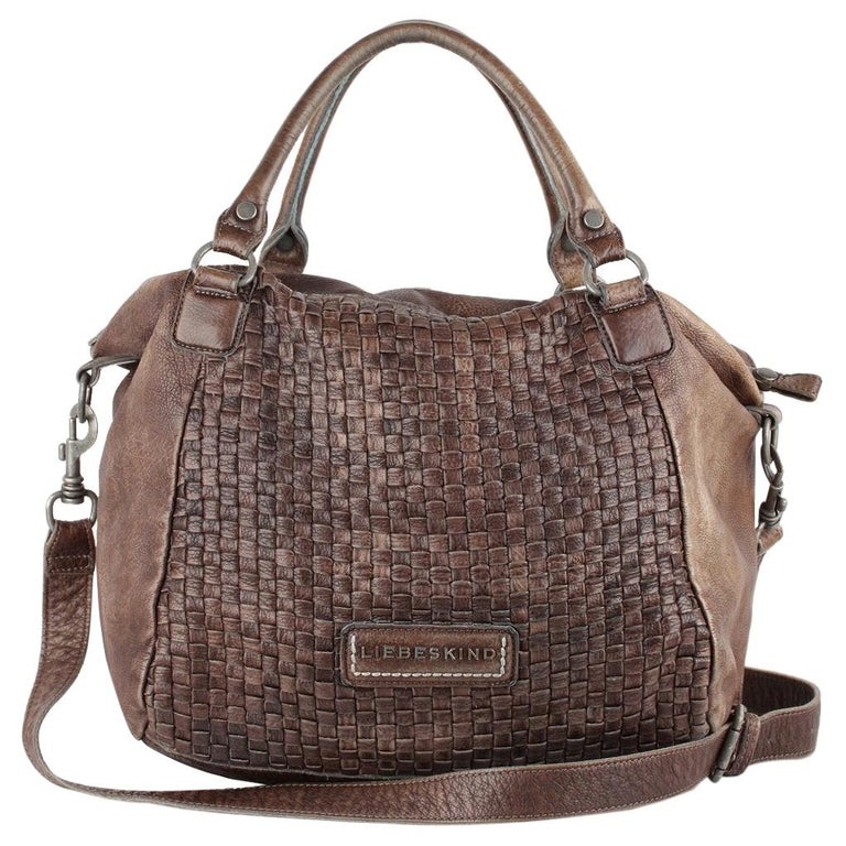 Liebeskind Woven Front Leather Tote For Sale at 1stDibs