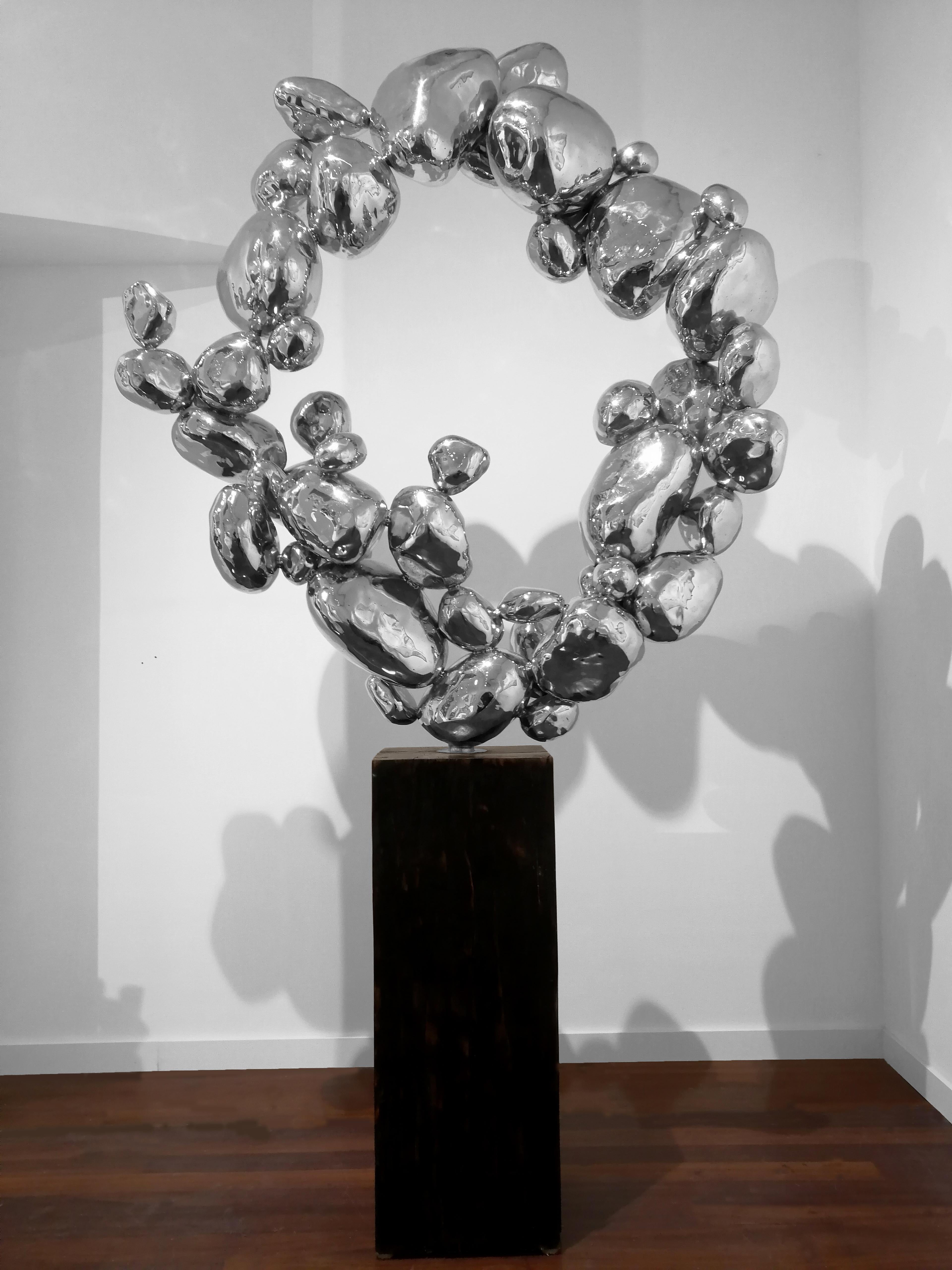 Air - 21st Century, Contemporary, Abstract Sculpture, Stainless Steel For Sale 4