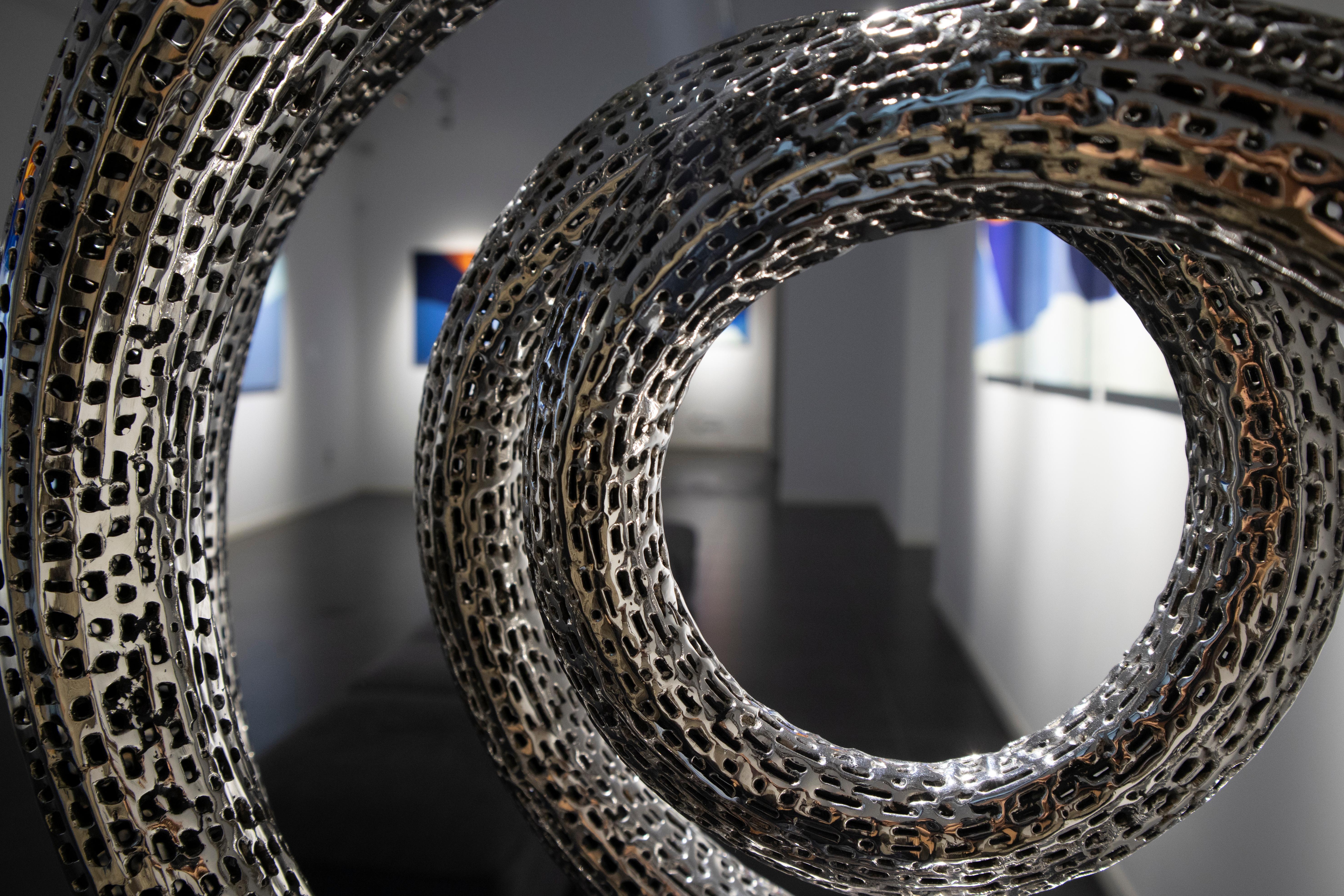 Eclipse- 21st Century, Contemporary, Abstract Sculpture, Stainless Steel For Sale 3