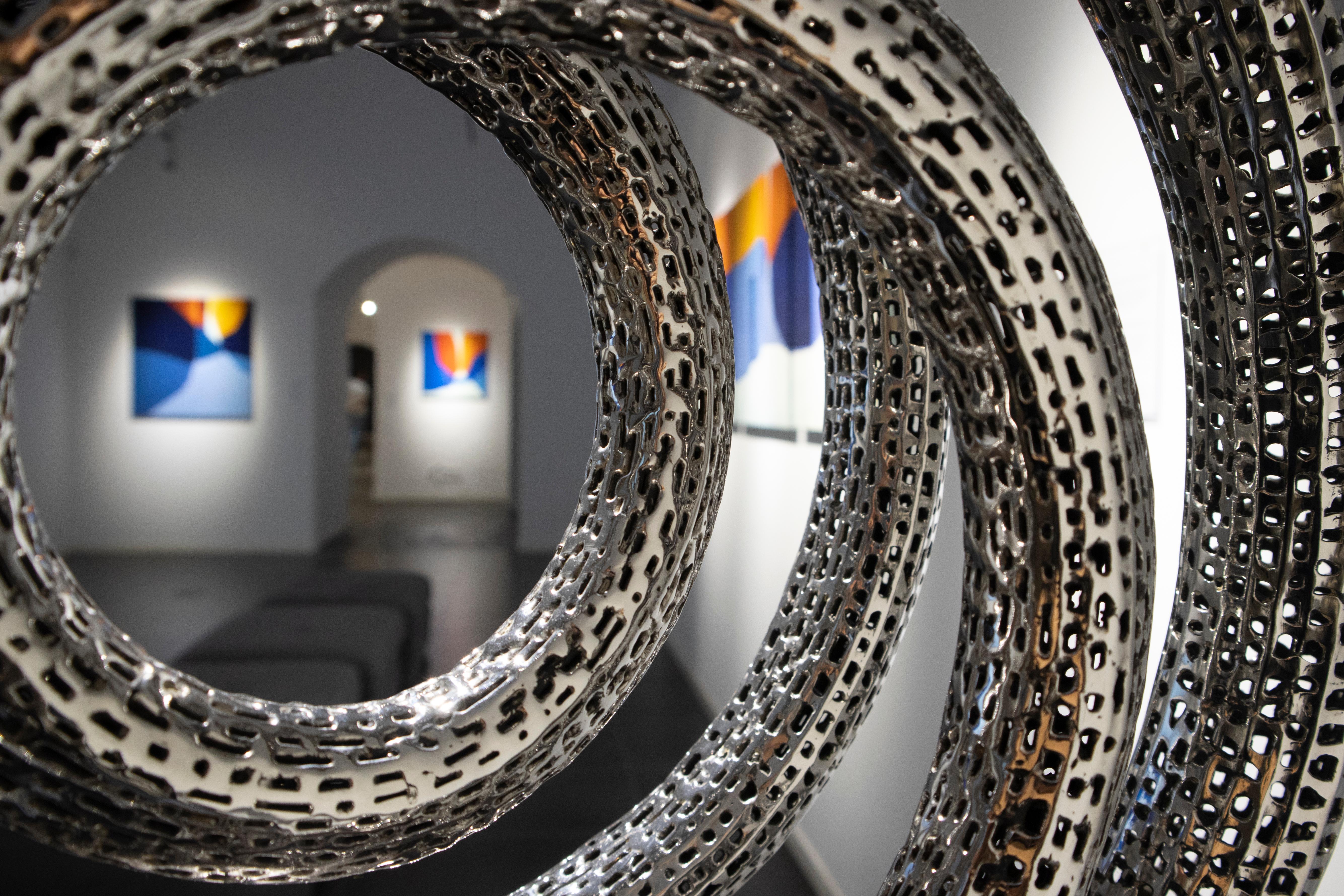 Eclipse- 21st Century, Contemporary, Abstract Sculpture, Stainless Steel For Sale 4