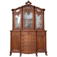 Liegeois Buffet Cabinet Made of Oak, circa 1910