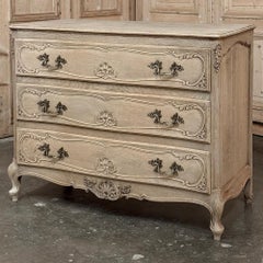Liëgeoise Louis XV Style Stripped Oak Commode