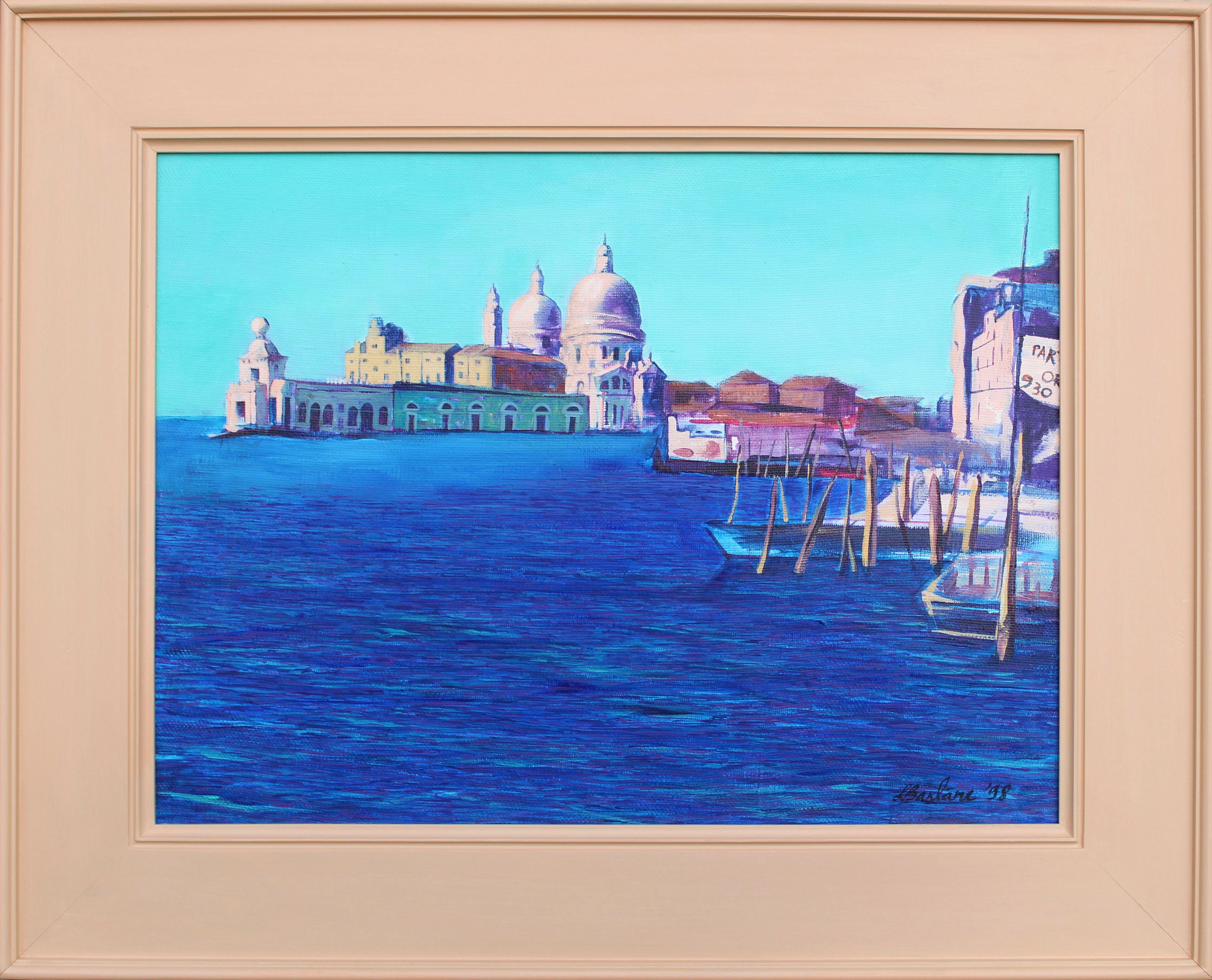 Venice. 1998, oil on canvas, 45x60 cm - Painting by Liena Baklane