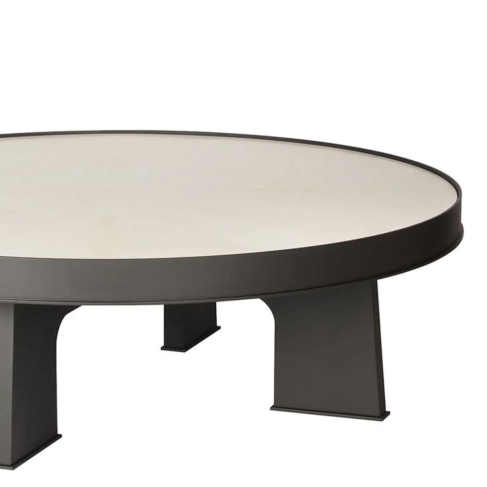 Laqué Table basse ronde Liena en vente