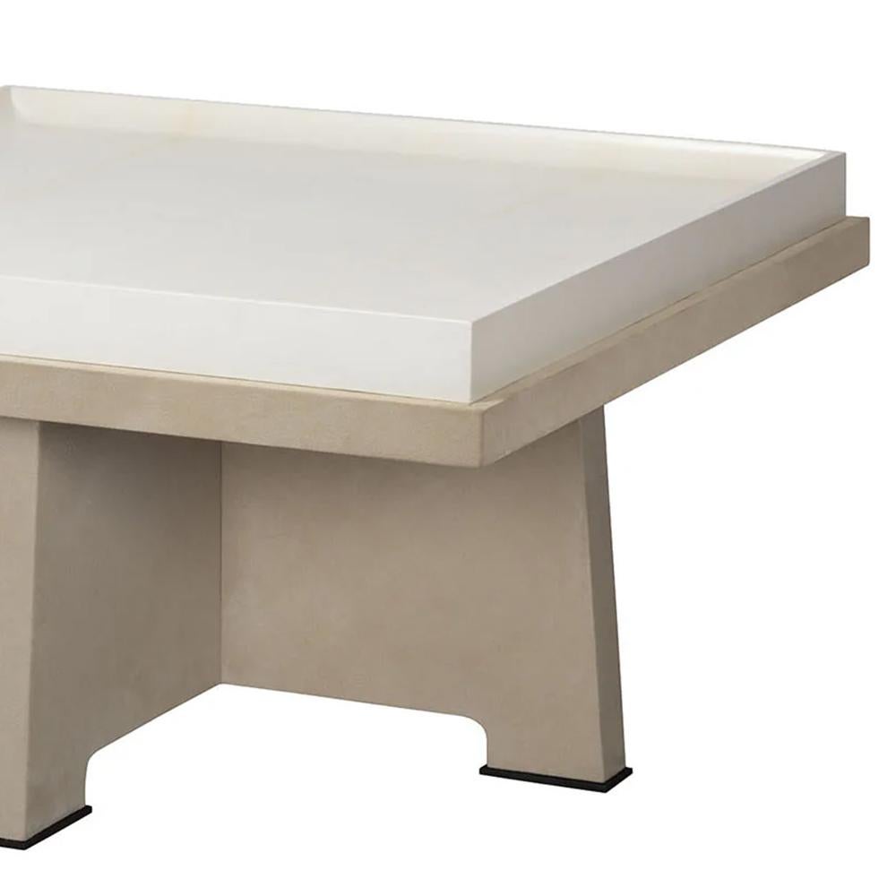 Effet bronze Table basse carrée Liena en vente