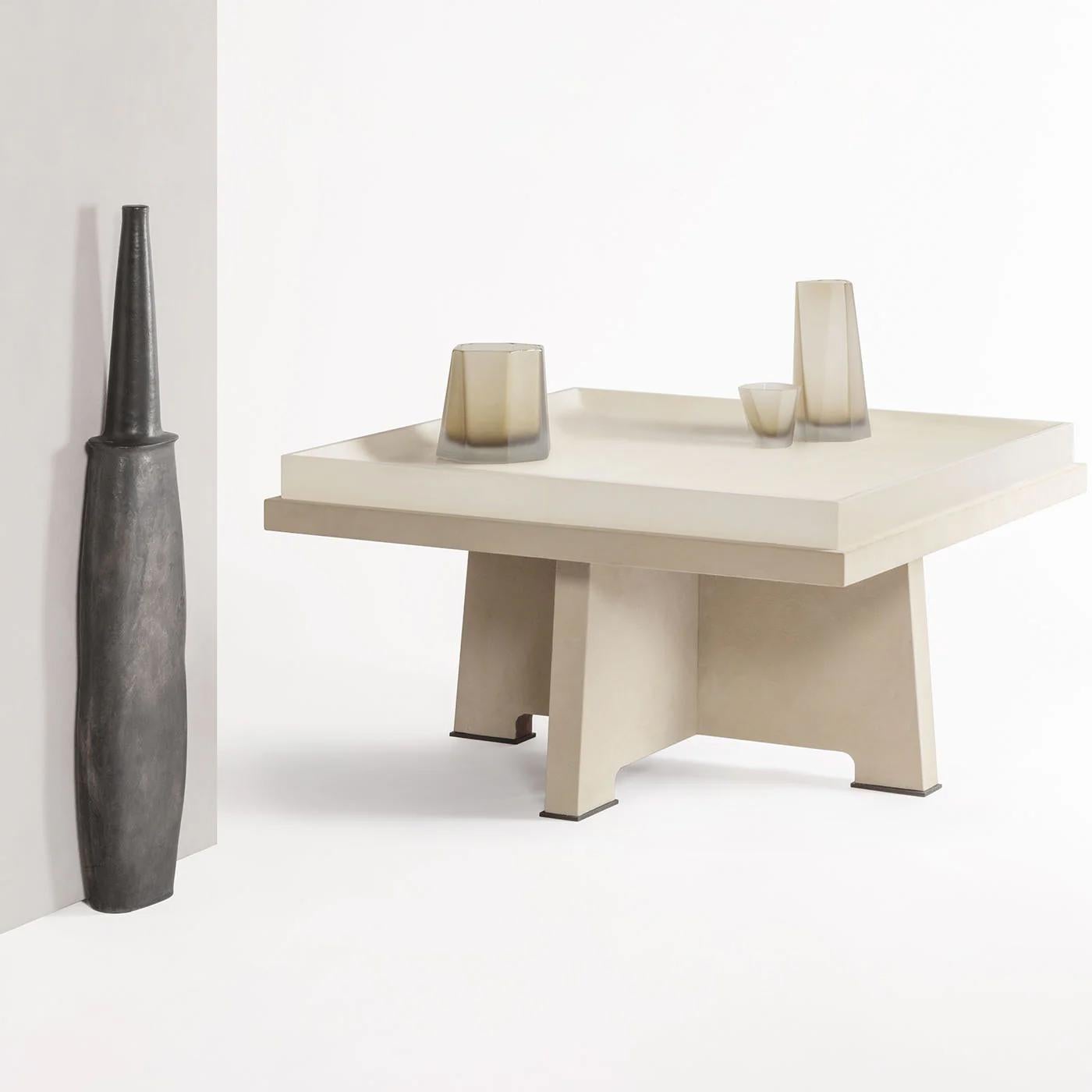 Bois Table basse carrée Liena en vente