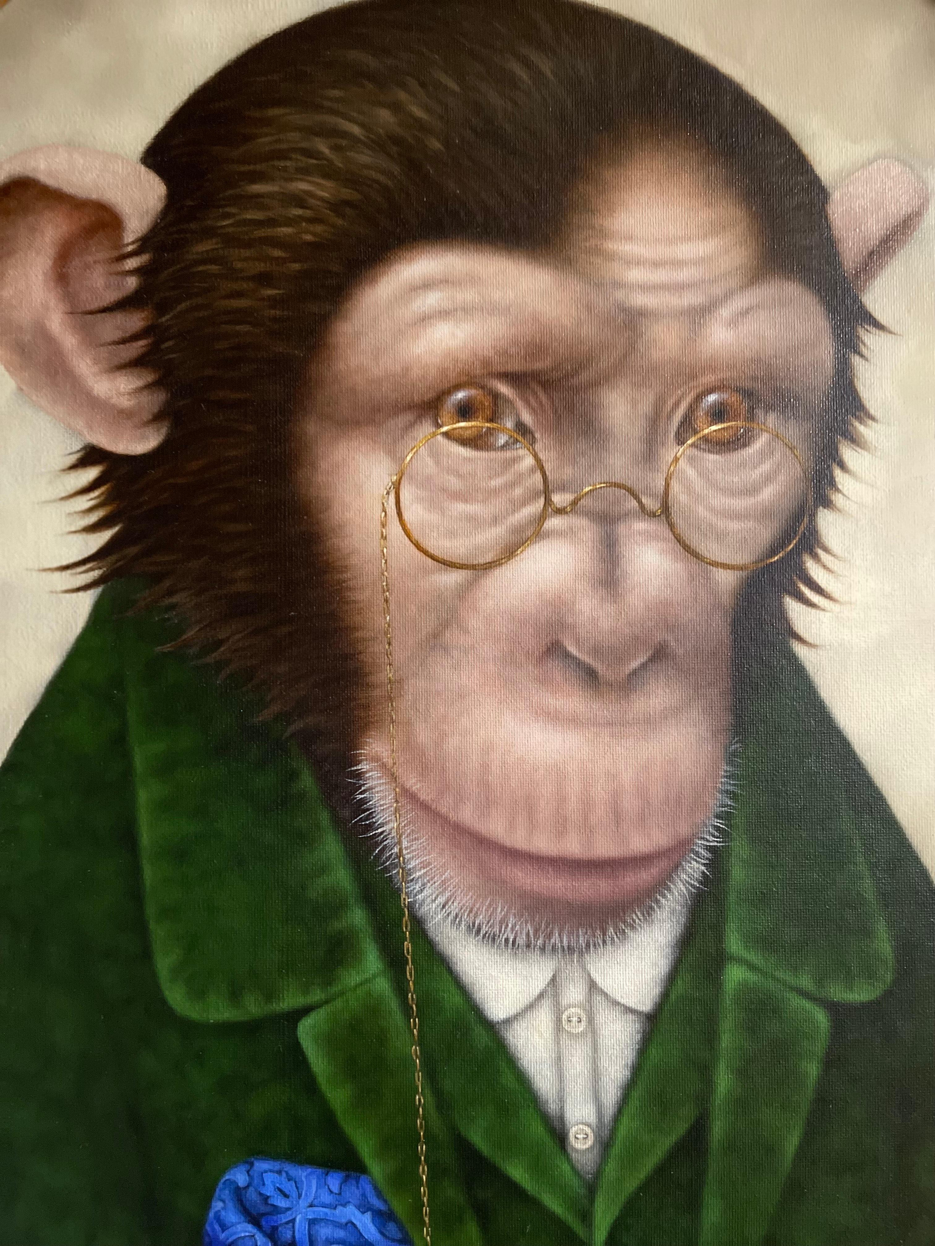 Alberto Oculisto (Braun), Animal Painting, von Liene Liepina 