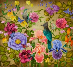Moon Garden, 2020. Oil on canvas, 83 x 90 cm