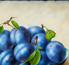 Plums, 2020. Oil on canvas, 30 x 40 cm