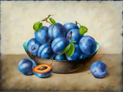 Plums, 2020. Oil on canvas, 30 x 40 cm 