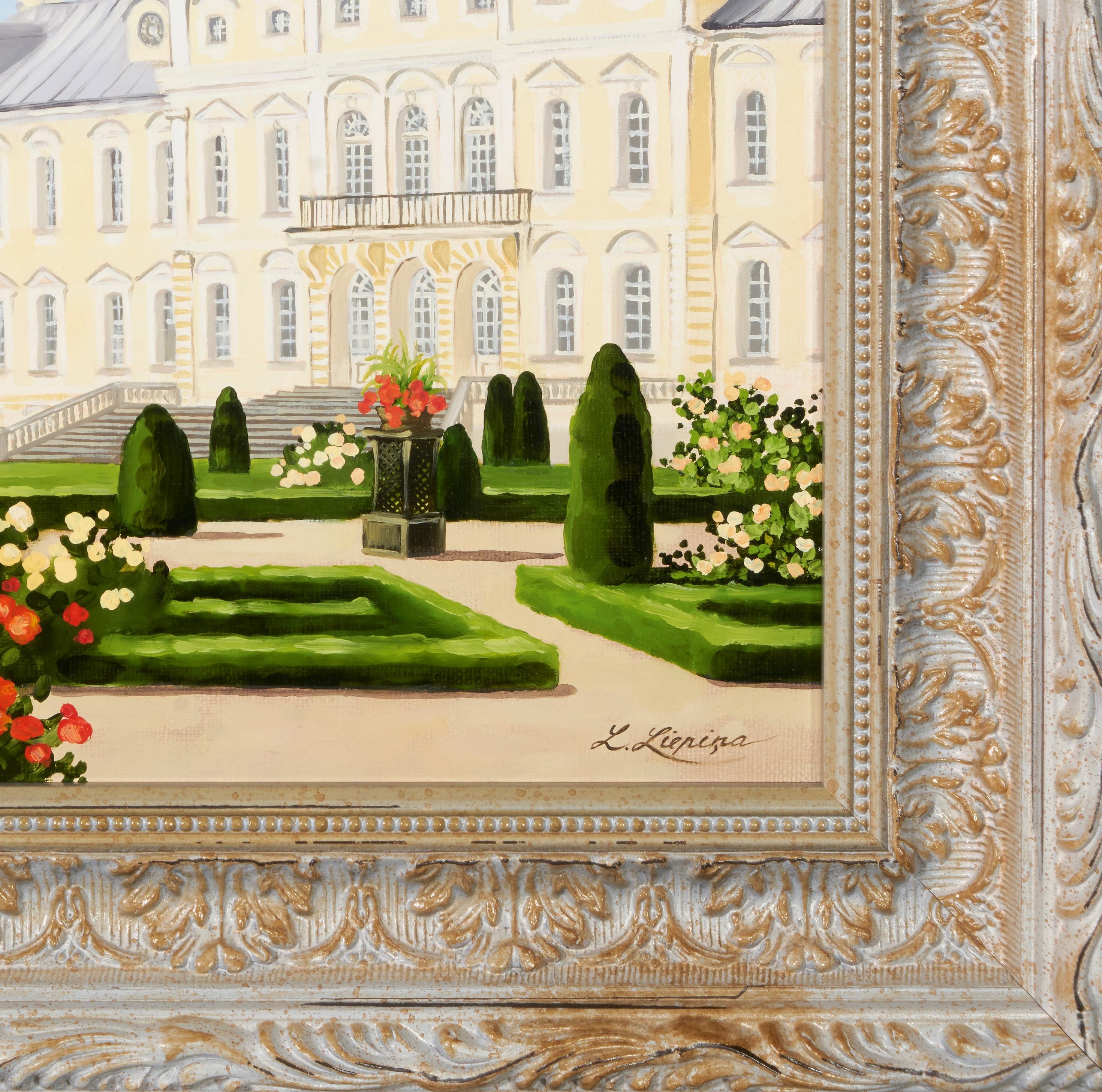 Rundale Palace, 2020. Oil on canvas, 25 x 30 cm  - Painting by Liene Liepina 