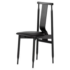 Lierna Chair in Black Ash by Achille & Pier Giacomo Castiglioni for Meritalia
