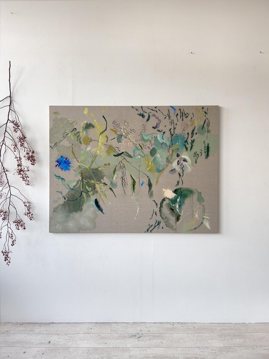 Native Greene & Greene - Landscape Painting Beige di Lies Goemans