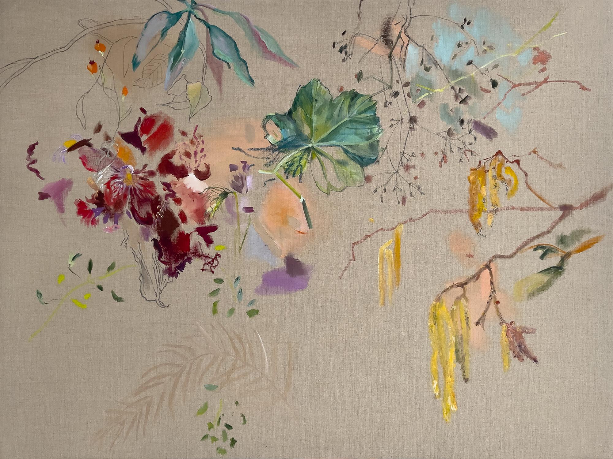 Passeggiata domenicale in frammenti - Painting di Lies Goemans