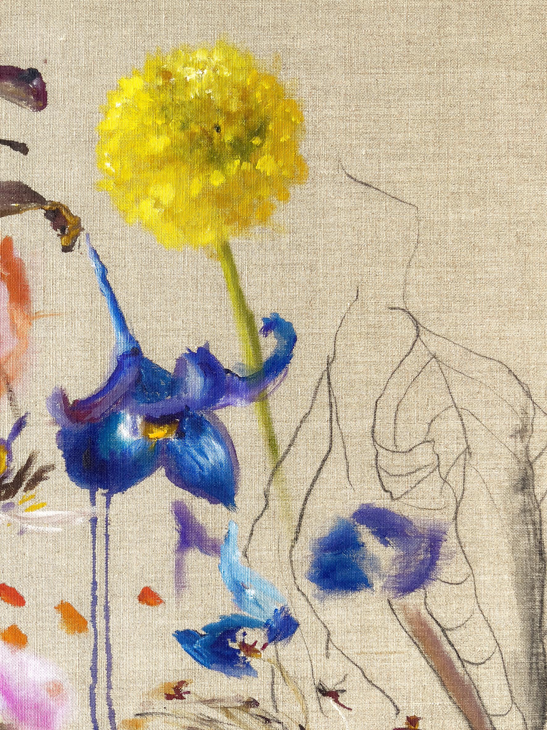 The Universe Does Not Allow Perfection - Painting by Lies Goemans