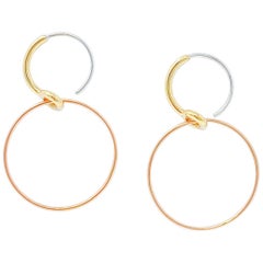 Líeu Destin Earrings in 14k Yellow Gold, 14k Rose Gold, and 14k White Gold