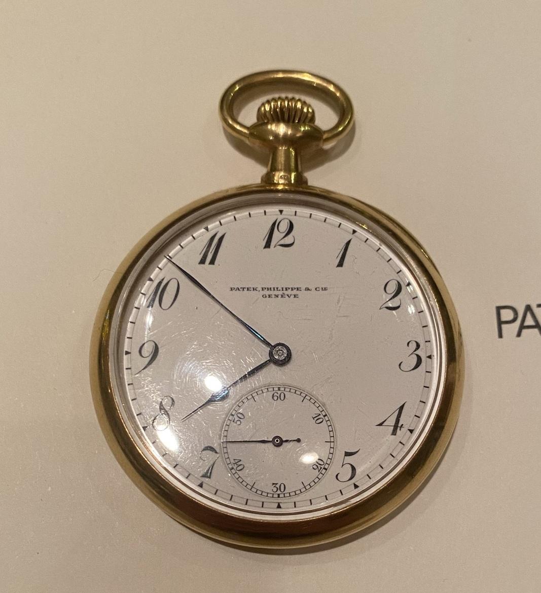 Lieutenant Colonel Owned Patek Philippe 1906 18ct Gold Pocket Watch For Sale 2