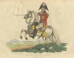 Le lieutenant-général Sir Eyre Coote sur un cheval gris cabré, 1816