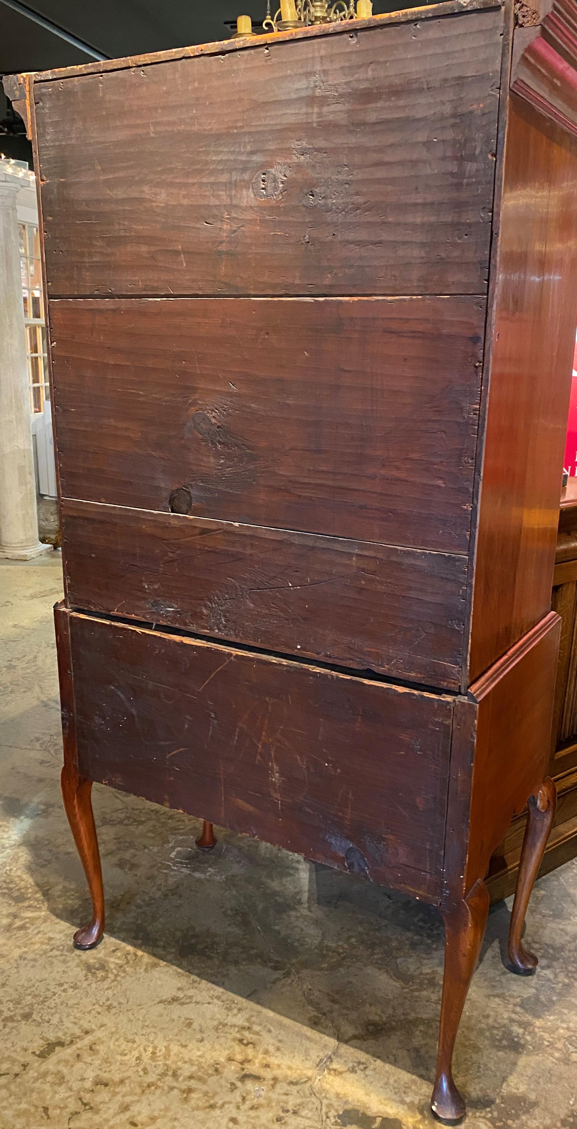 Commode haute en noyer du lieutenant Samuel Pratt, datant d'environ 1740, Boston, MA en vente 11