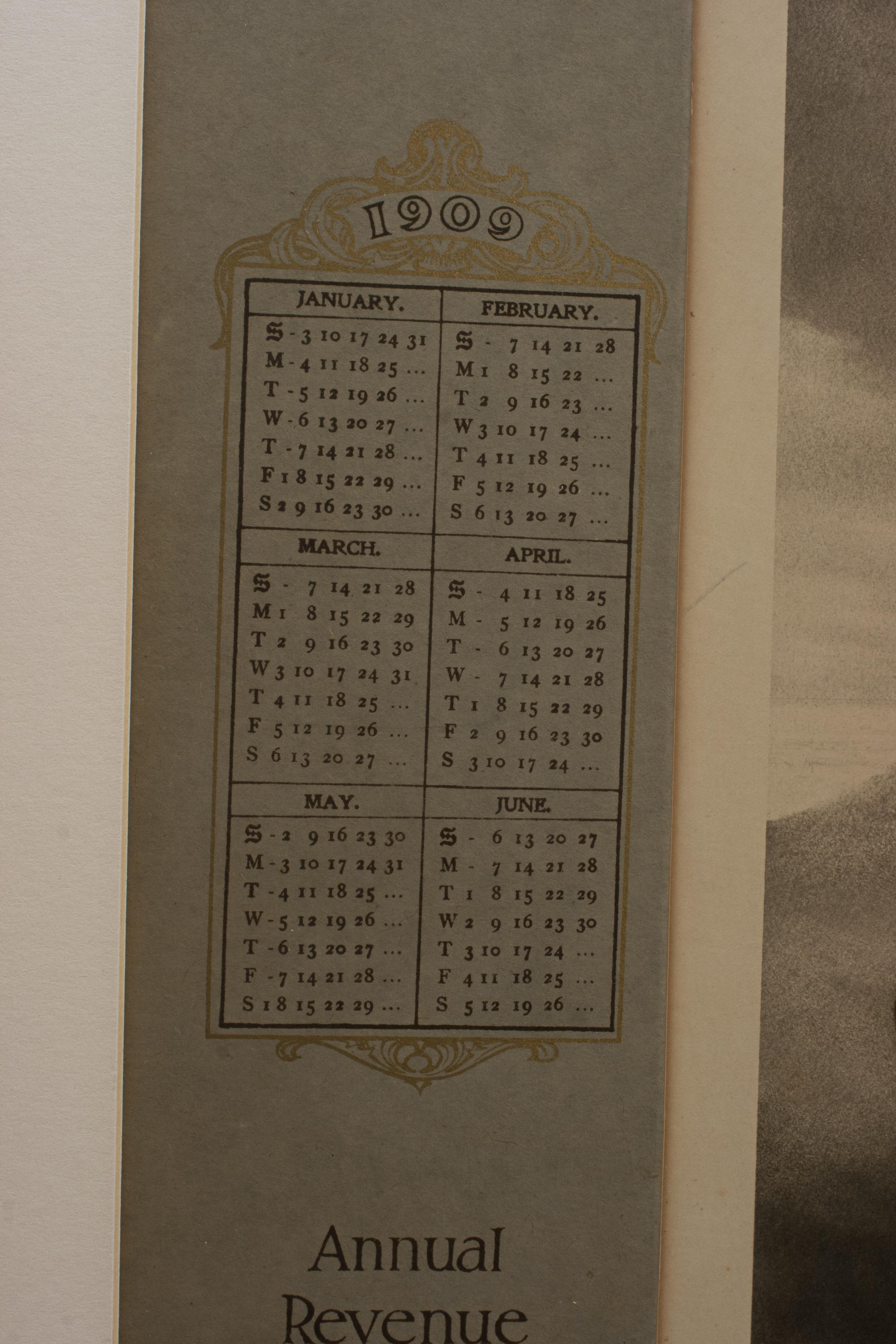 20ième siècle Calendar 1909, M. Horace Hutchinson en vente