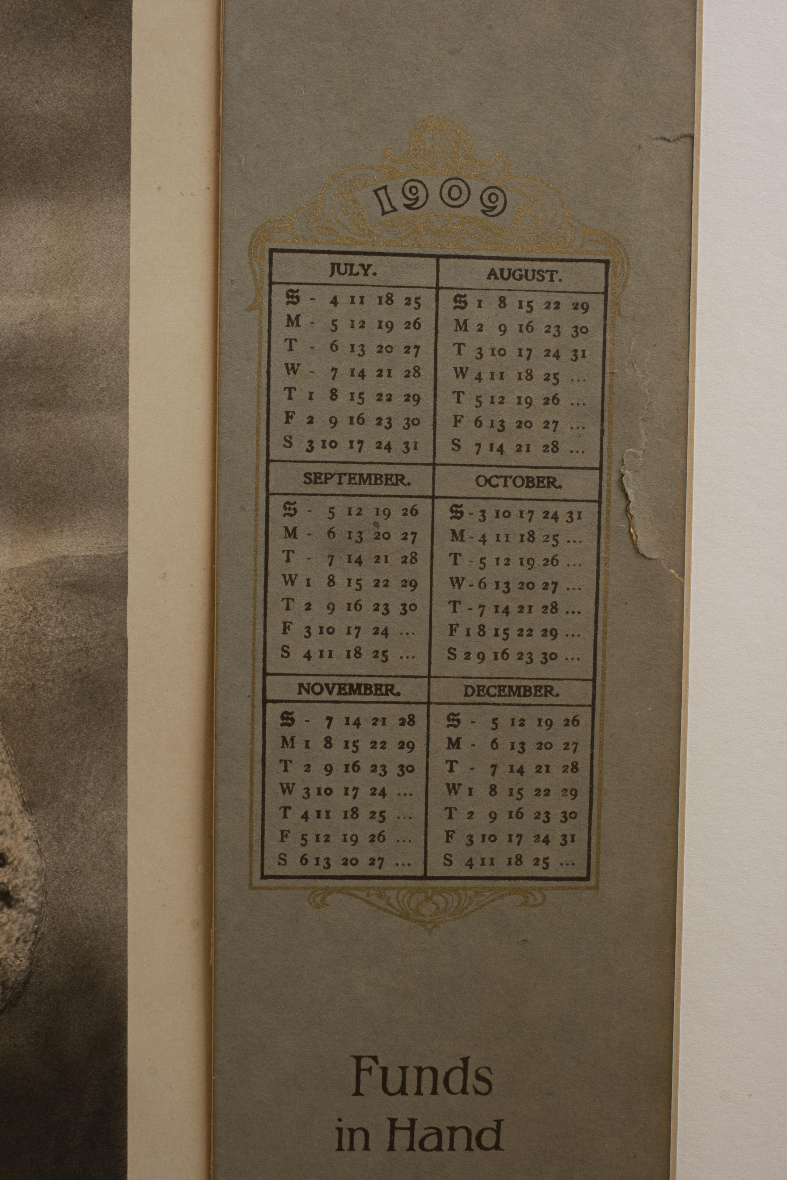 Papier Calendar 1909, M. Horace Hutchinson en vente