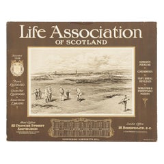Antique Life Association Golf Print, 1912
