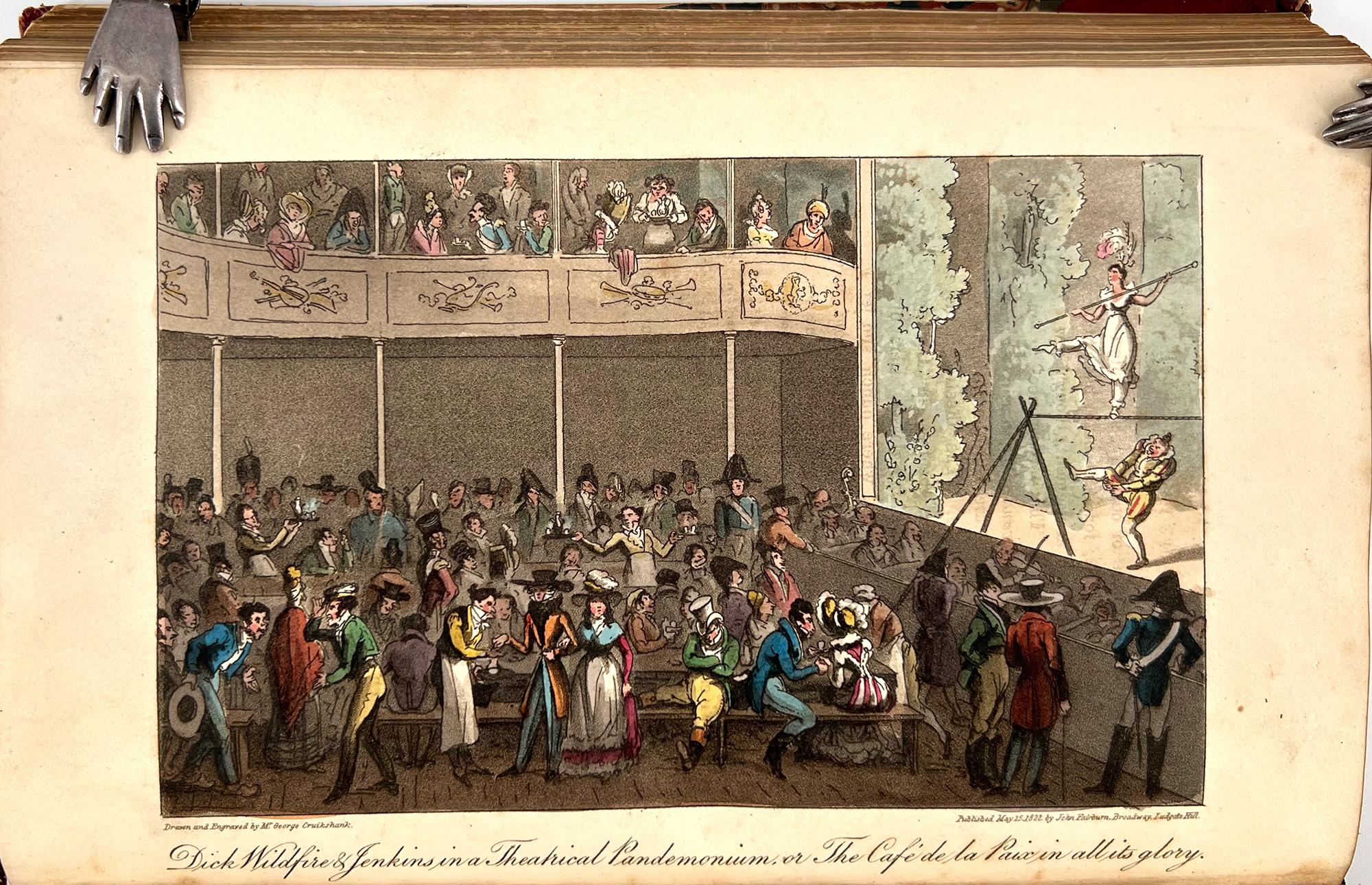 Life in Paris – ILLUSTRATED by George Cruikshank, text by David Carey - 1822 For Sale 3