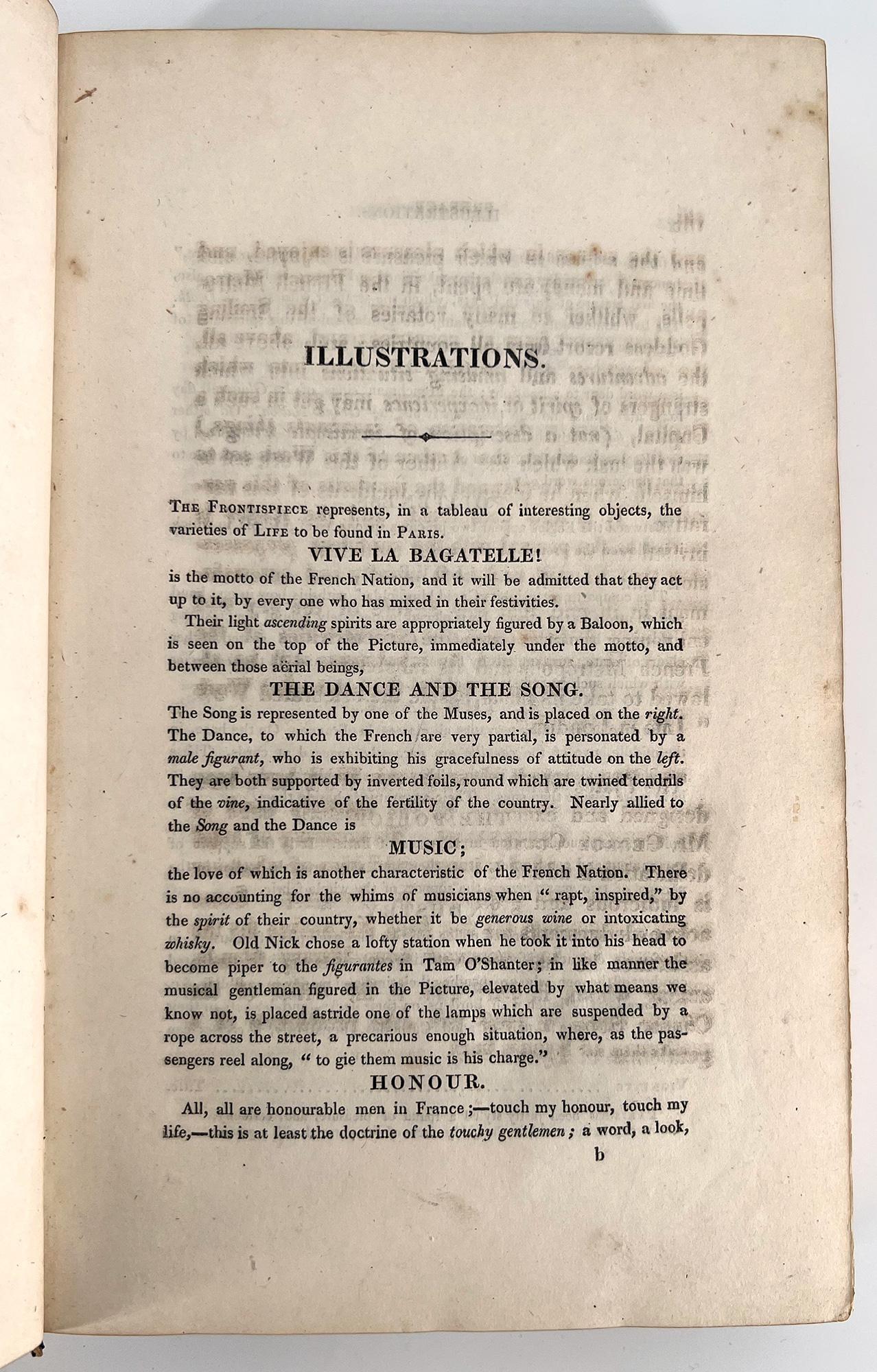 English Life in Paris – ILLUSTRATED by George Cruikshank, text by David Carey - 1822 For Sale