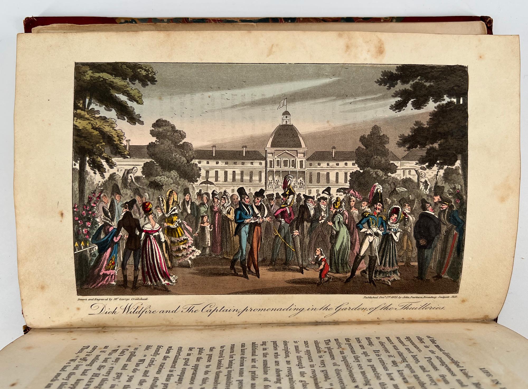 19th Century Life in Paris – ILLUSTRATED by George Cruikshank, text by David Carey - 1822 For Sale