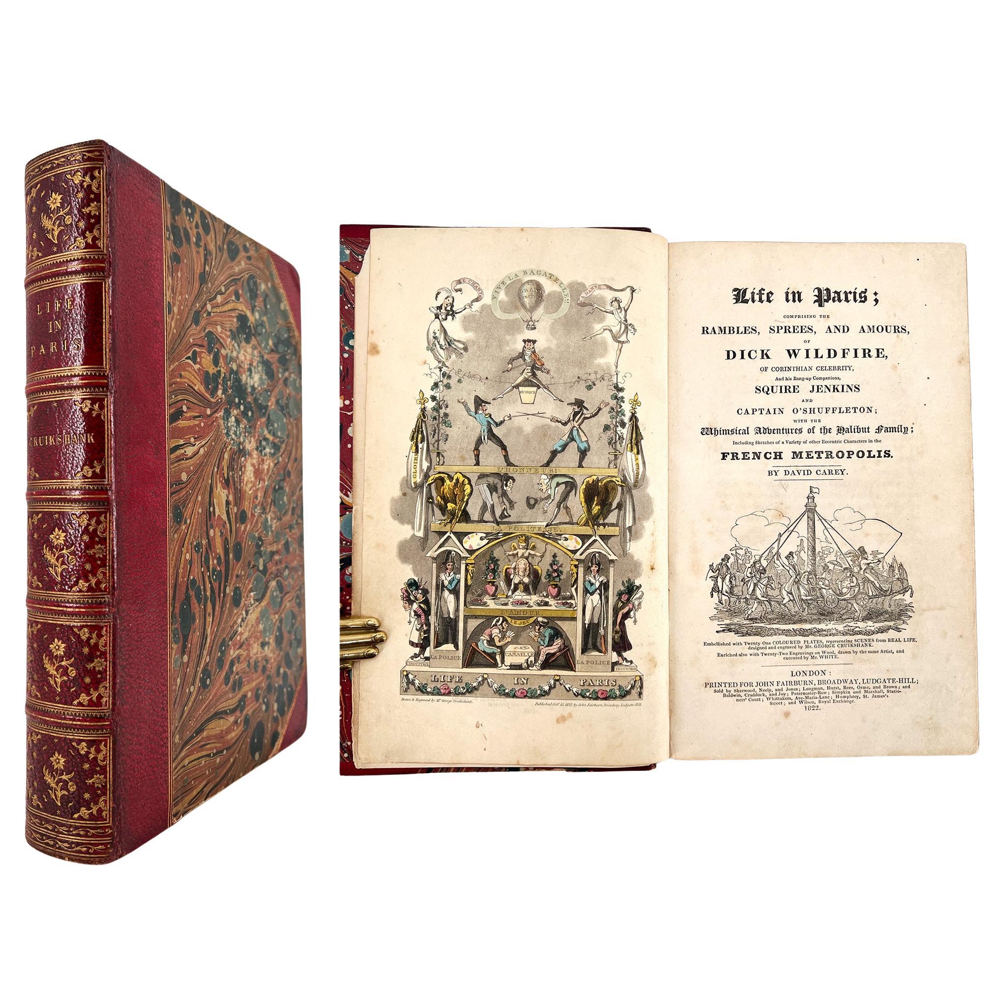 Life in Paris – ILLUSTRATED by George Cruikshank, text by David Carey - 1822