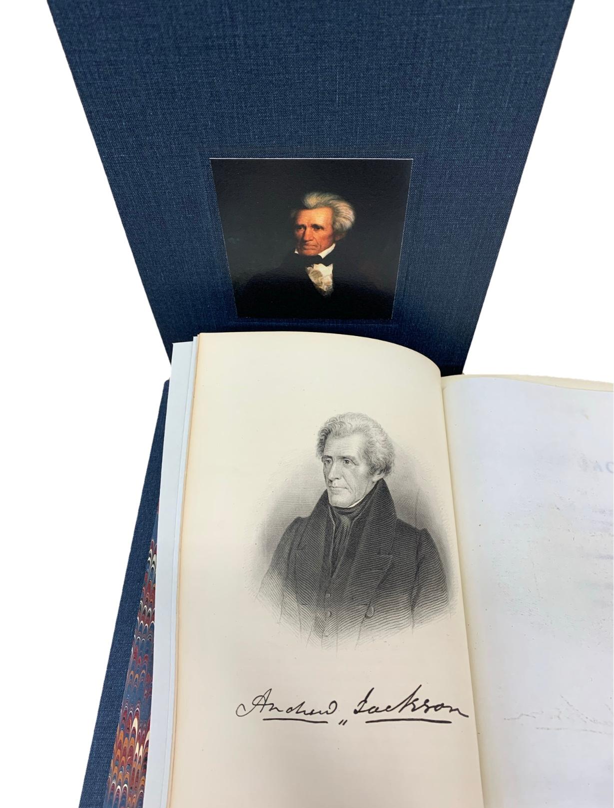 „Das Leben von Andrew Jackson“ von James Parton, 3-bändiges Lederset, 1876 im Zustand „Gut“ im Angebot in Colorado Springs, CO