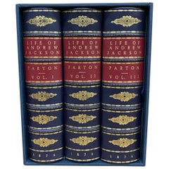 Life of Andrew Jackson by James Parton 3-Volume Leather Set, 1876