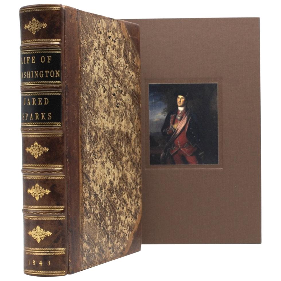 Life of George Washington by Jared Sparks, Period Binding, Later Printing, 1843