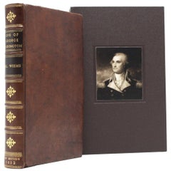 Antique "Life of George Washington" by M. L. Weems, in Period Binding, 1832