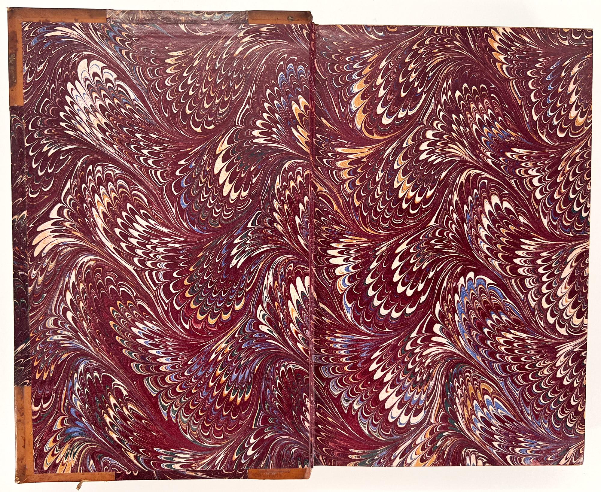 Londres : Bickers & Son, 1860. 6ème édition. 
3 volumes, 8vo, 8 3/8 x 5 1/2 pouces (211 x 136 mm) ; demi titres, portraits gravés en frontispice et vignette gravée sur la page de titre de chaque volume, gardes de tissus ; feuillet de dédicace gravé