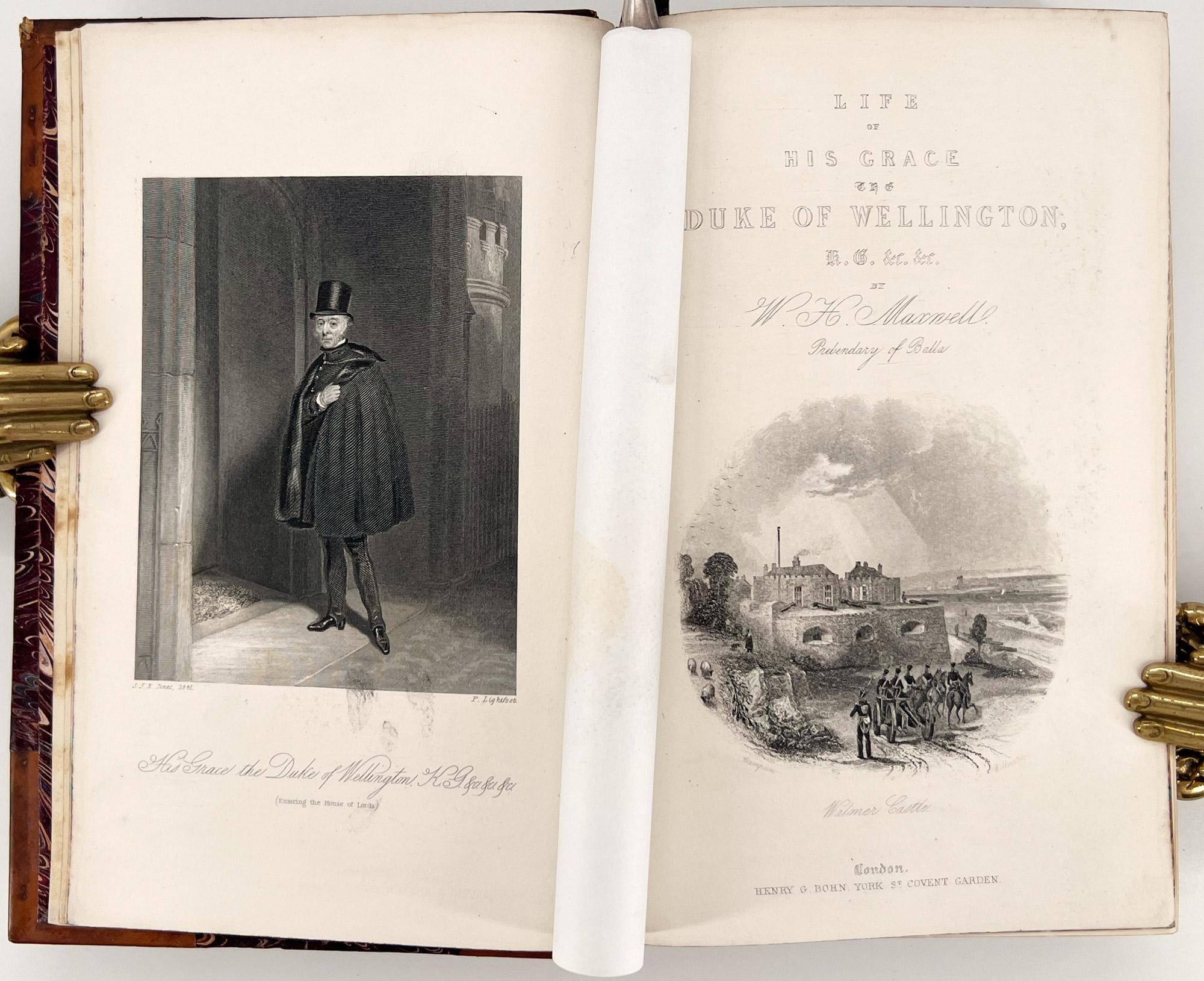 XIXe siècle Vie de Son Excellence le duc de Wellington par William Hamilton Maxwell - 3 volumes en vente