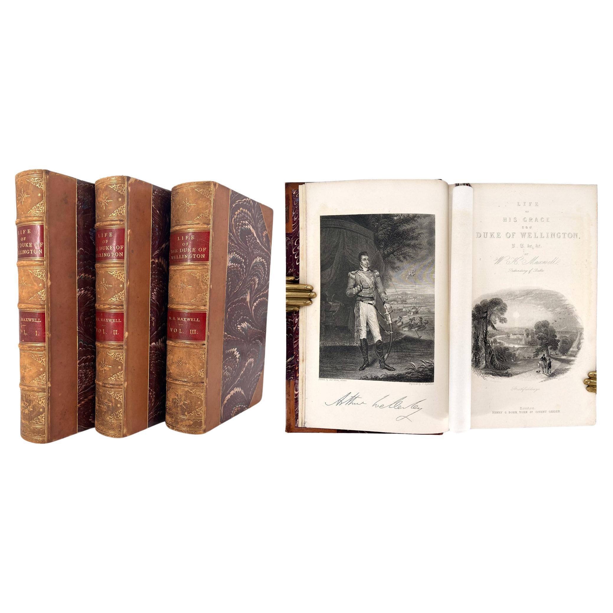 Vie de Son Excellence le duc de Wellington par William Hamilton Maxwell - 3 volumes