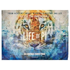 Life of Pie, Unframed Poster, 2012 Life of Pie, Unframed Poster, 2012