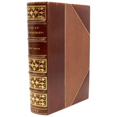 "Life on the Mississippi" by Mark Twain, First Edition, Later State, 1883