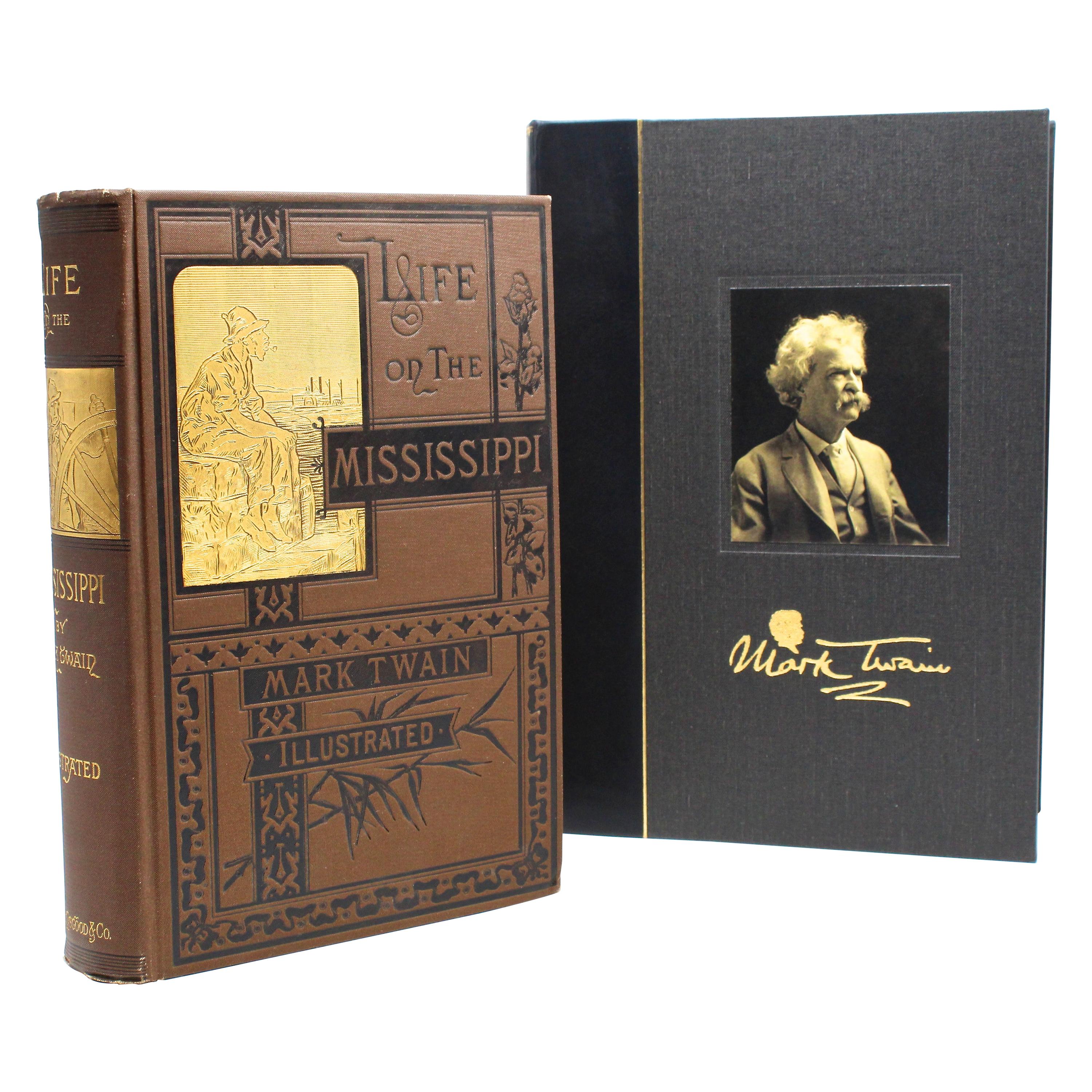 "Life on the Mississippi" by Mark Twain, First Edition, 1883