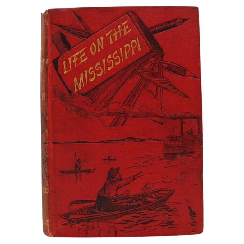 Life on the Mississippi de Mark Twain, première édition britannique, planches originales, 1883
