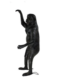 Life-Size 19th Century French Leather Monkey